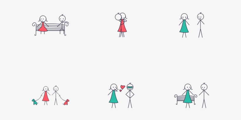 Love Cartoon Icon Pack - Illustration, transparent png download