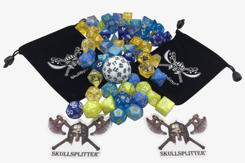 Lightning Themed Polyhedral Rpg Dice For Storm Sorcerers, - Artificial Flower, transparent png download