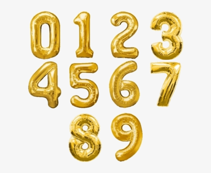 Globos De Números Foil Oro 70 Cm - Pink Number, transparent png download