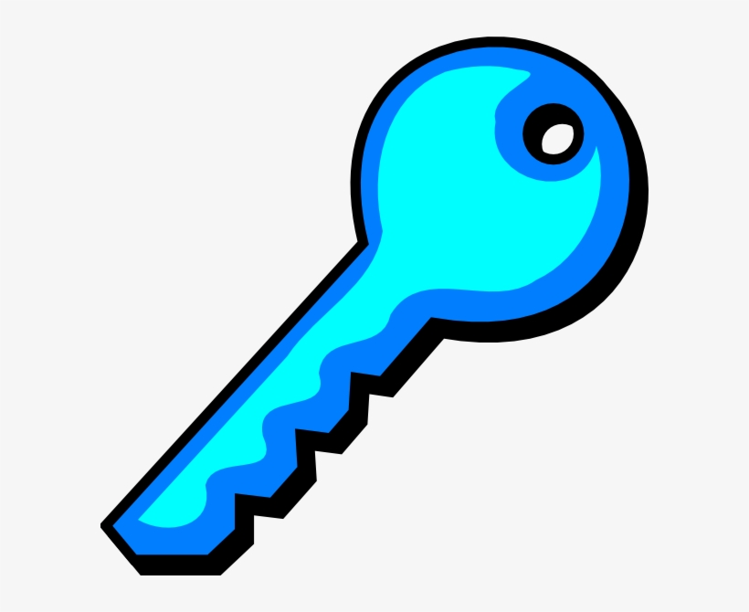 How To Set Use Neon Blue Key Svg Vector, transparent png download
