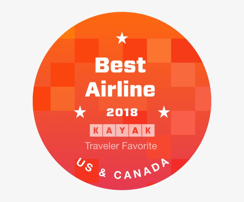 Orange Large Best Airline N America We're Smiling From - North America, transparent png download