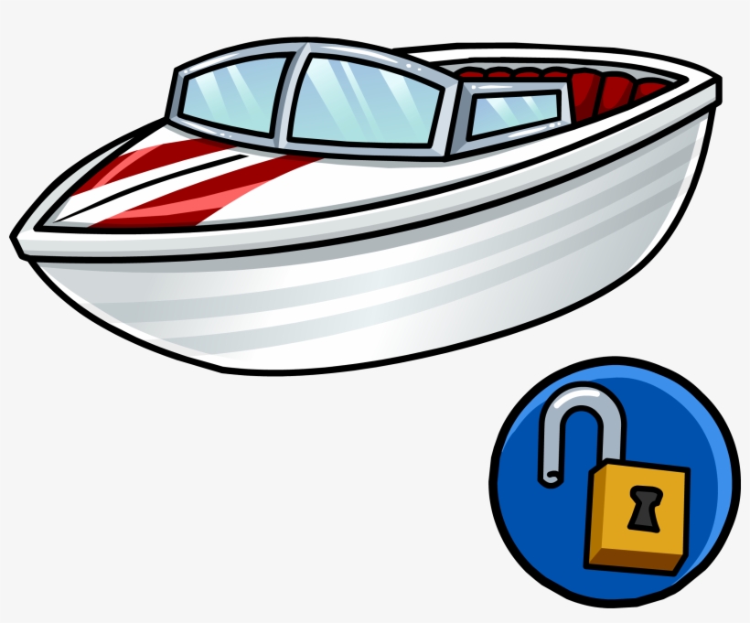 Speed Boat Unlockable Icon - Speed Boat Clipart Transparent, transparent png download