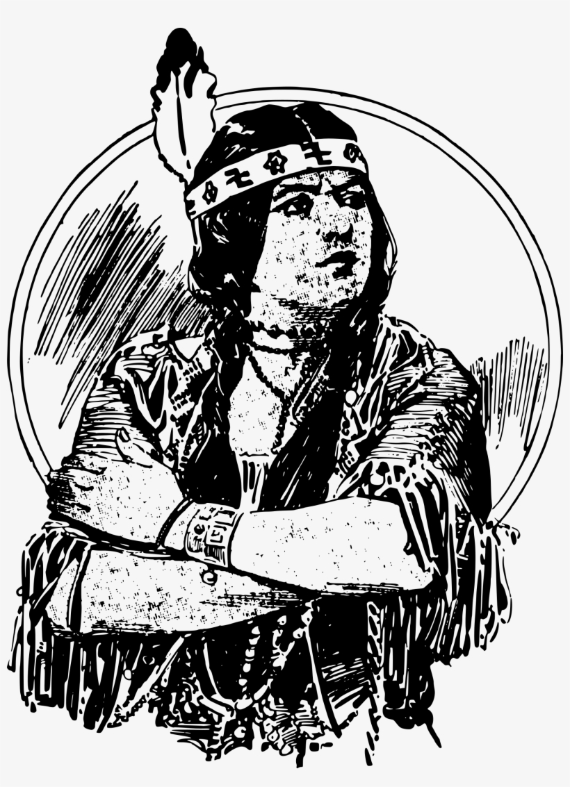 Native American Woman Drawing At Getdrawings - Native American Png, transparent png download