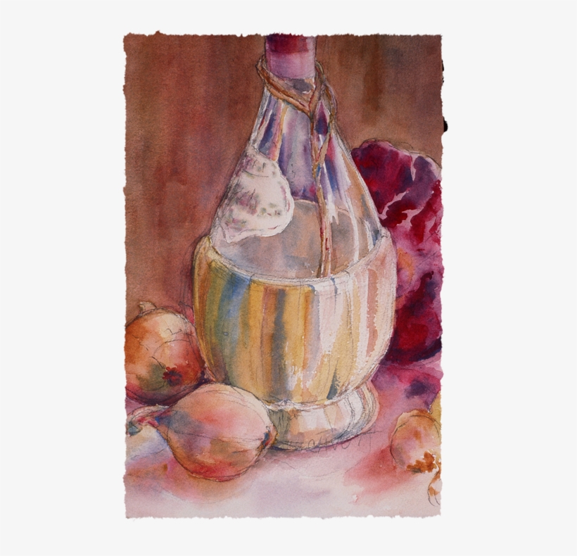 Chianti For Dinner, - Hood Avenue Art, transparent png download