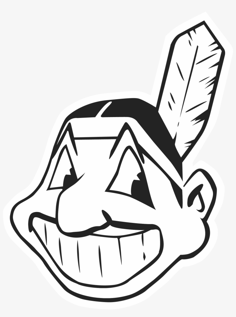 Png Library Download Indians Png Image Purepng Free - Cleveland Indians Logo Black And White, transparent png download