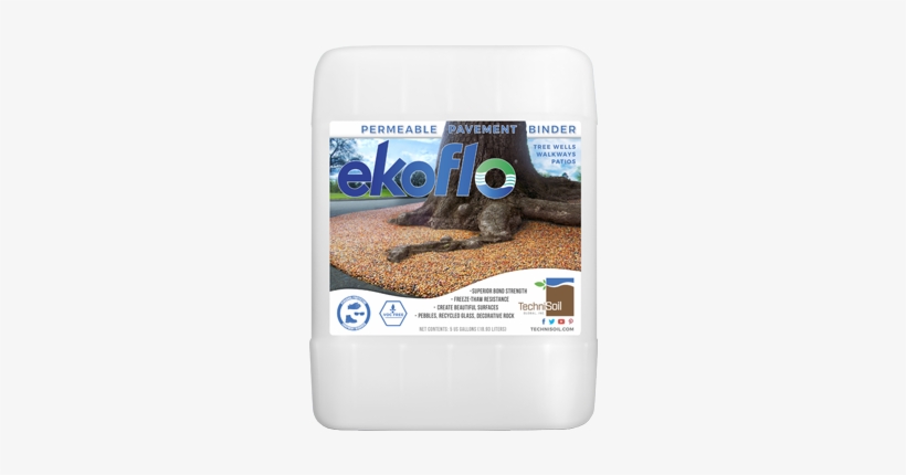 Ekoflo 5 Bottle - Diy Soil Binder, transparent png download