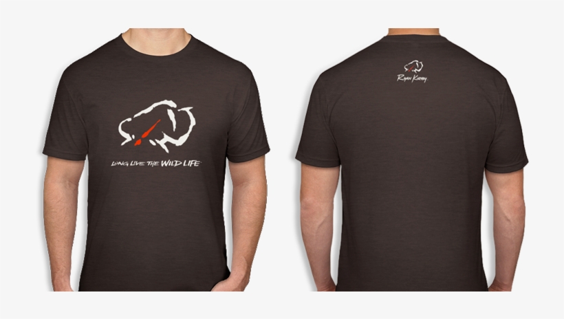 "long Live The Wild Life" Men's Crewneck T-shirt, transparent png download