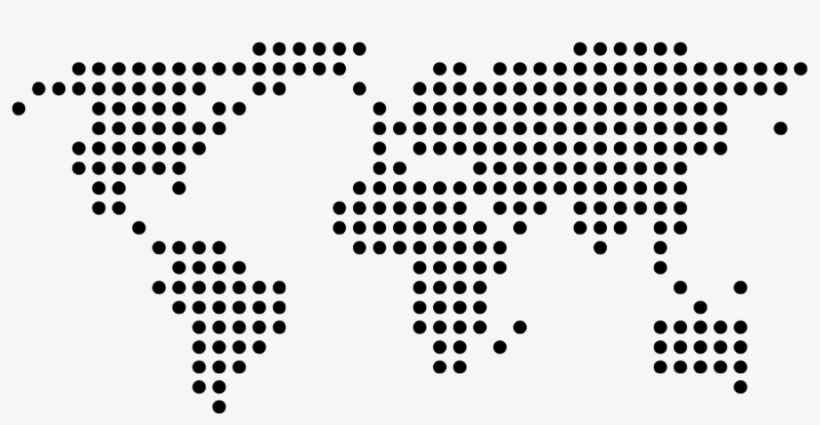 Creemos Que El Trabajo Es El Mejor Método De Inclusión - World Map Dotted Png, transparent png download