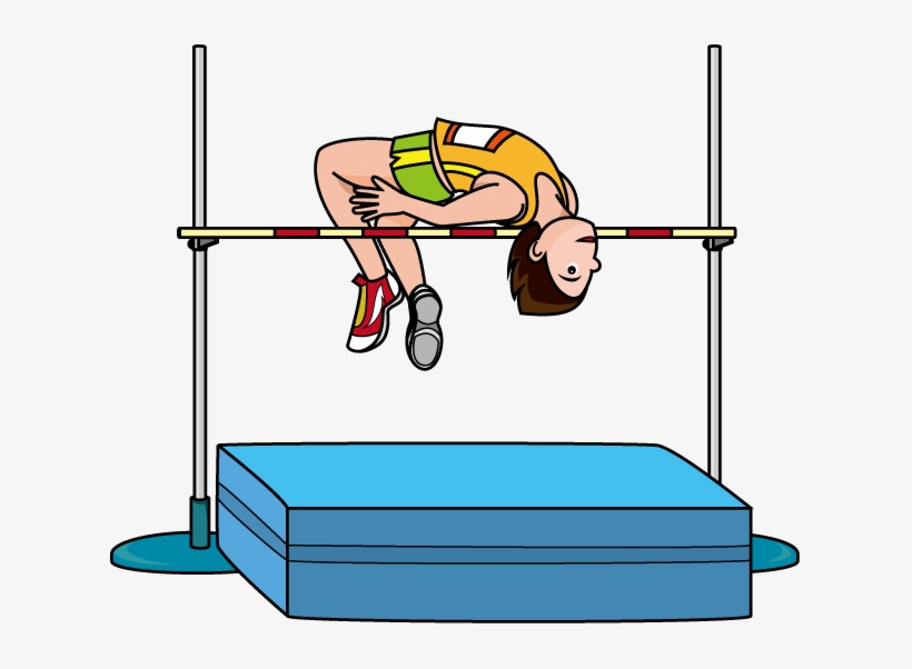 Track And Field Clip Art The Cliparts - High Jump Clip Art, transparent png download