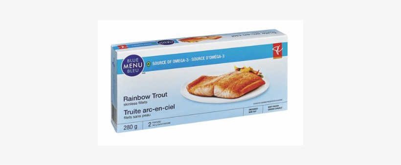 Pc Blue Menu Rainbow Trout Skinless Fillets - President's Choice Trout, transparent png download