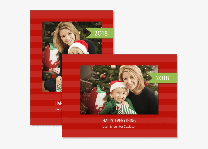 Banner Year Red And Green - Christmas, transparent png download