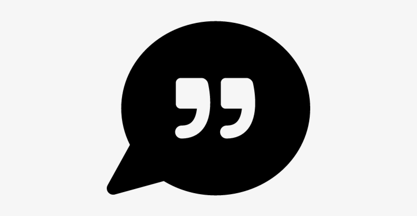 Speech Bubble With Quotation Marks Vector - Smiley Speech Bubble, transparent png download