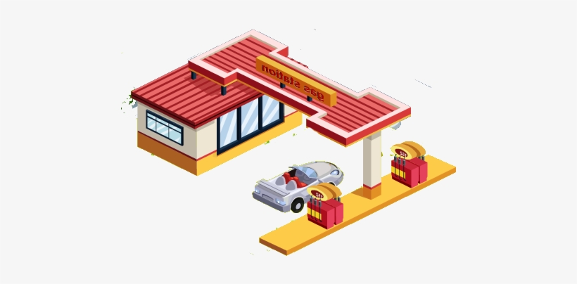 Gas Station Png Pic - Gas Station Png, transparent png download