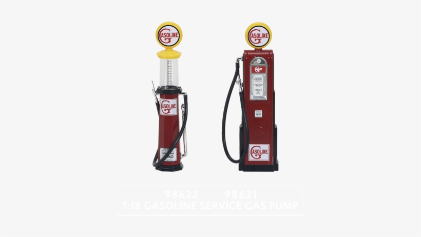 18 Gasoline Service Gas Pump - Replica Vintage Digital Gas Pump Gasoline Brand 1/18, transparent png download