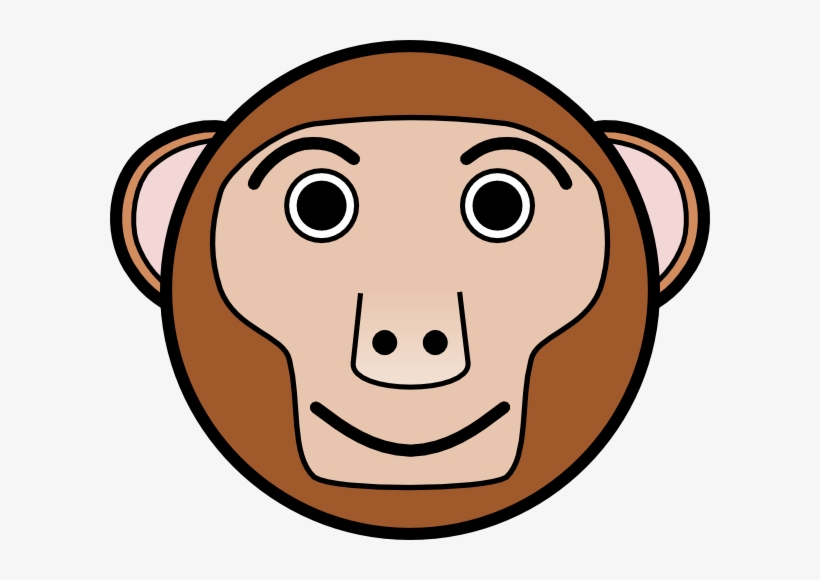 Cute Monkey Face Clipart Cliparts And Others Art Inspiration - Oklahoma University 1-1/2" Labels, transparent png download