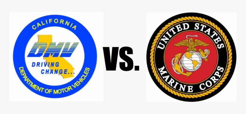 Dmv V Usmc - Cafepress Marine Emblem - Dark Bg Tile Coaster, transparent png download