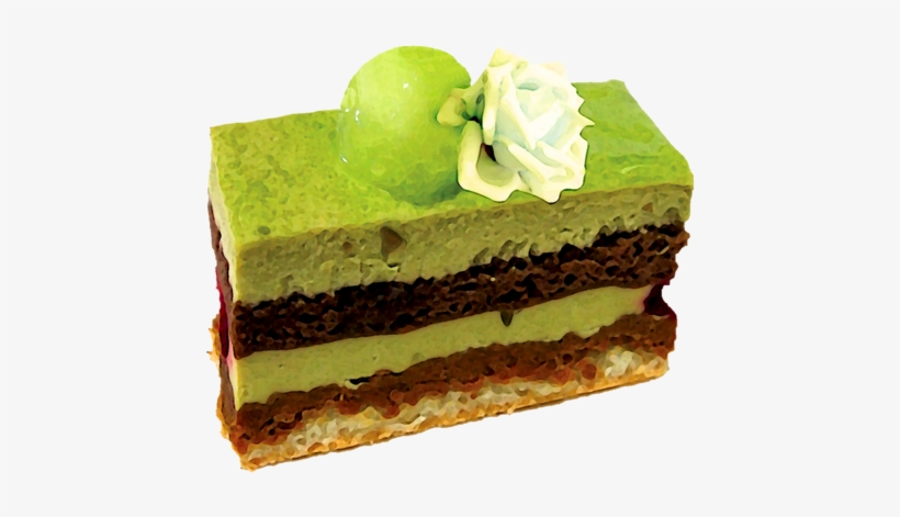 Green Cake ~ Pixivcafe - Dessert, transparent png download
