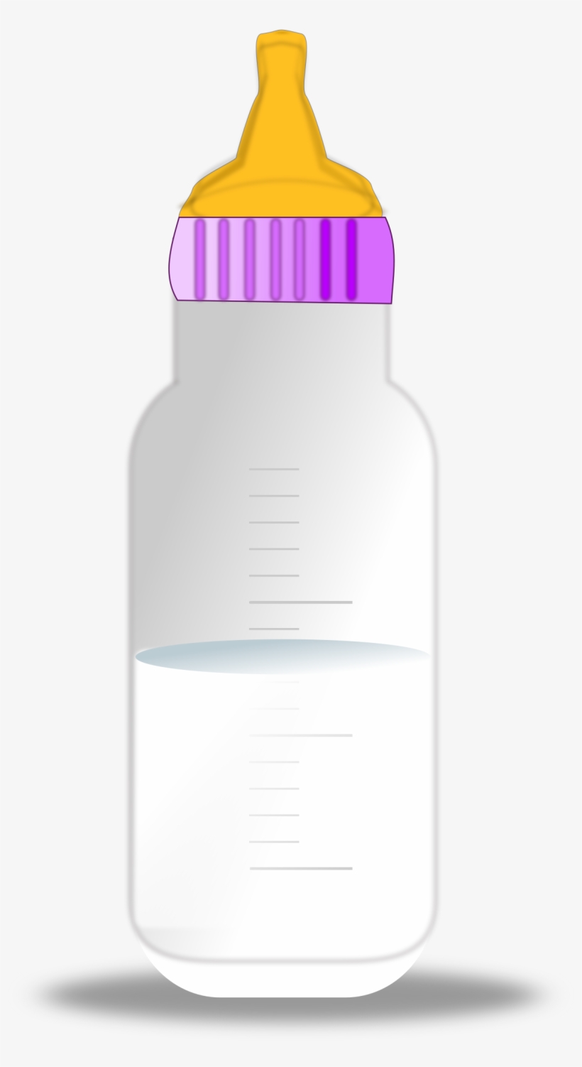 Baby Milk Bottle By Netalloy Clipart - Baby Milk Bottle, transparent png download