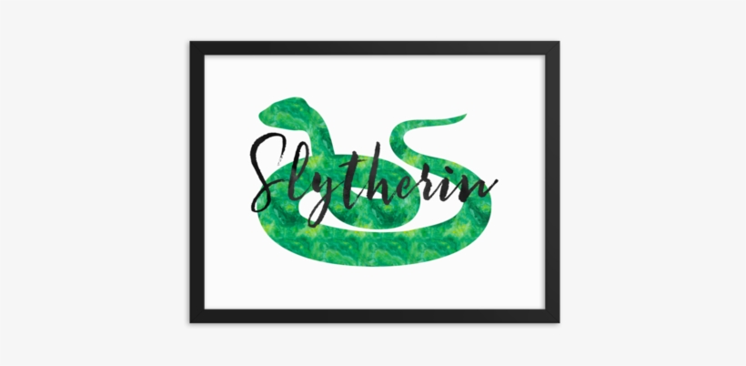 Slytherin Hogwarts House Pride Art Print - Hogwarts House Pride Art, transparent png download