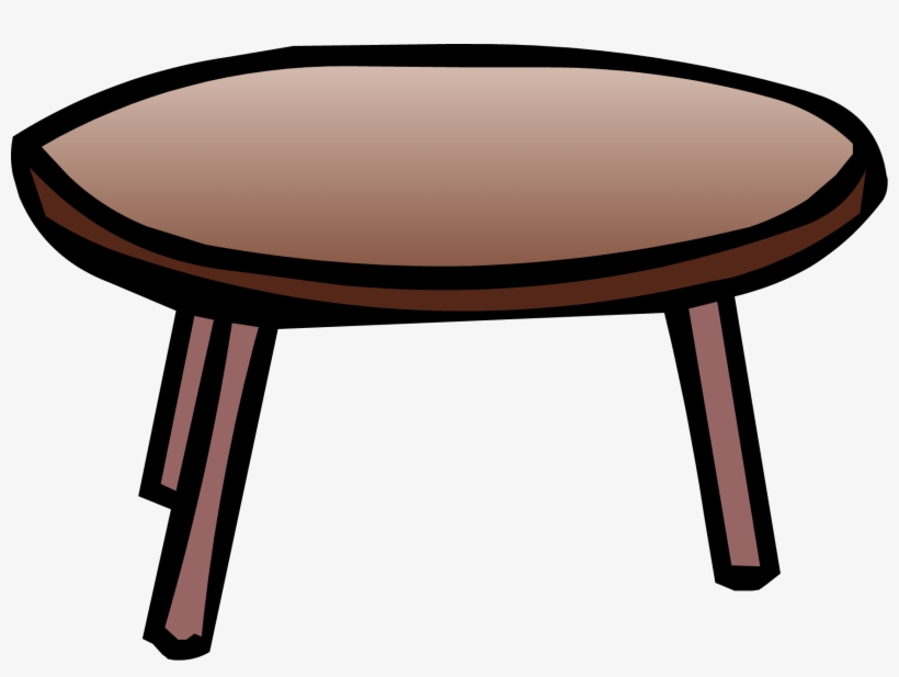 Coffee Table - Png - Club Penguin Table, transparent png download
