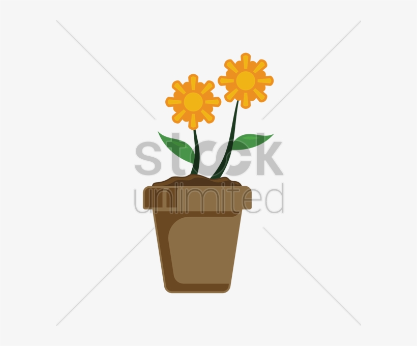 Potted Plants Clipart Flower Port - Vector Graphics, transparent png download