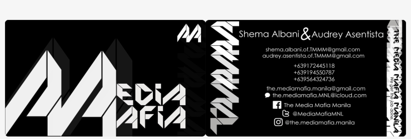 The Media Mafia Manila E-business Card - Poster, transparent png download