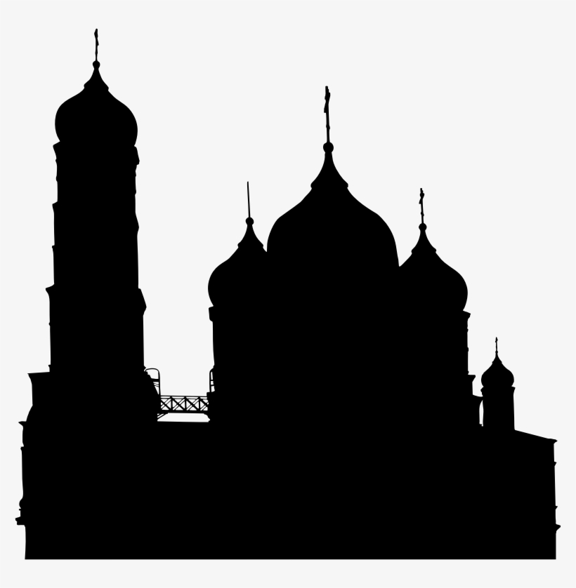 Silhouette Skyline Steeple Black Middle Ages - Portable Network Graphics, transparent png download