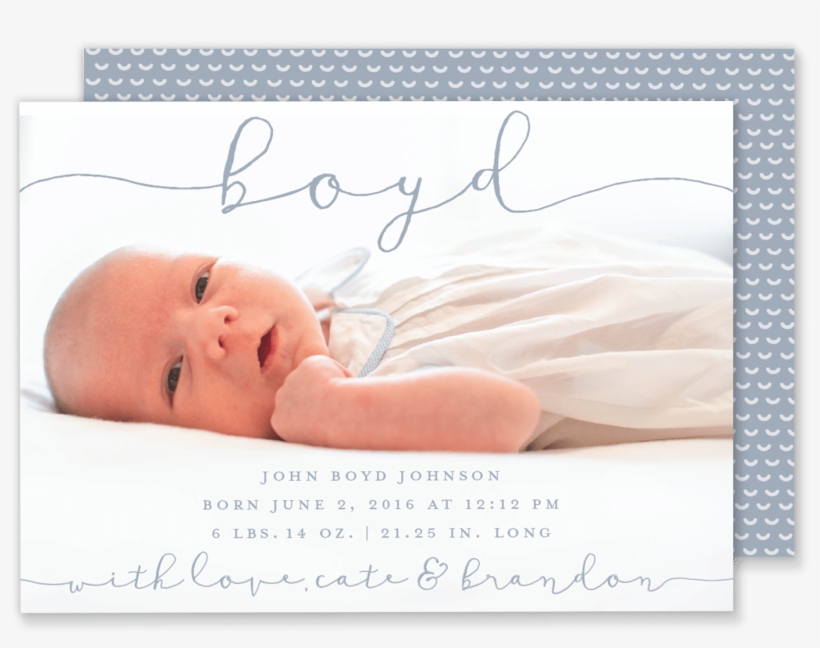 Baby Boy Announcement Hd, transparent png download