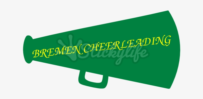 Cheerleading Megaphone Car Magnet - Car, transparent png download