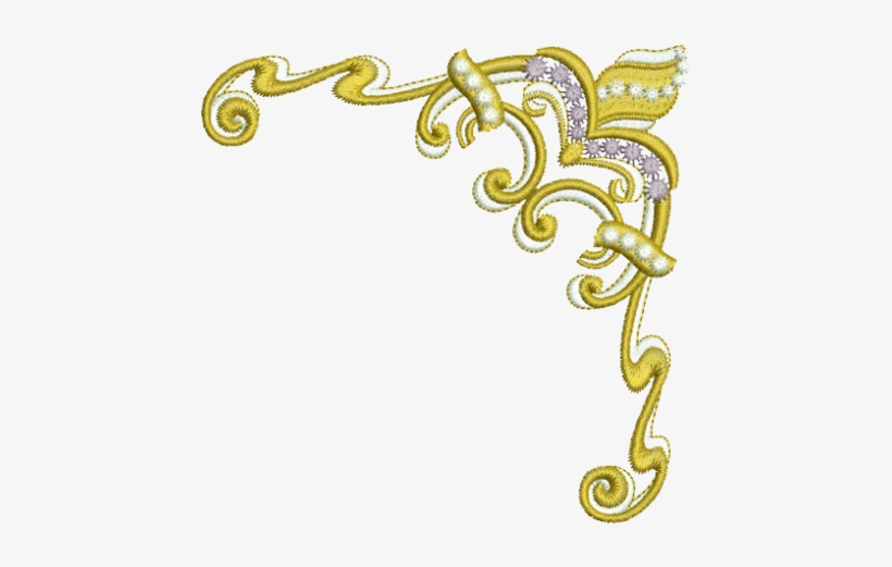 Golden Corner Design Png, transparent png download