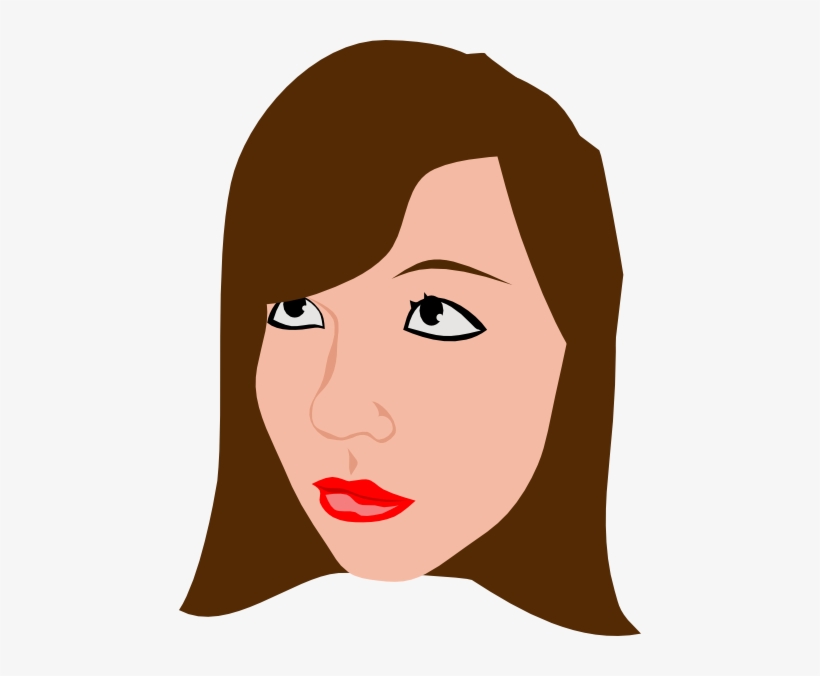 Brown Hair Svg Clip Arts 462 X 596 Px, transparent png download