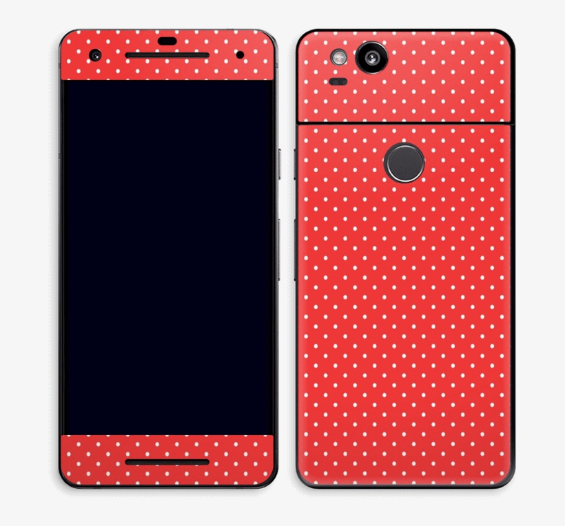 Red And White Dots Skin Pixel - Smartphone, transparent png download