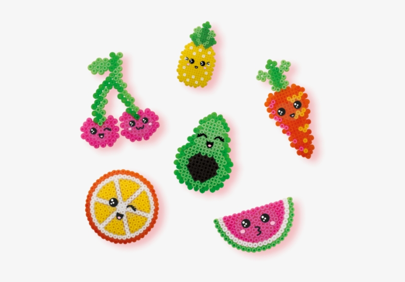 Iron On Beads Kawaii Fruit - Craft, transparent png download