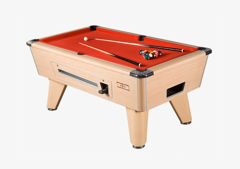 Beech Supreme Pool Table - Billiard Table, transparent png download