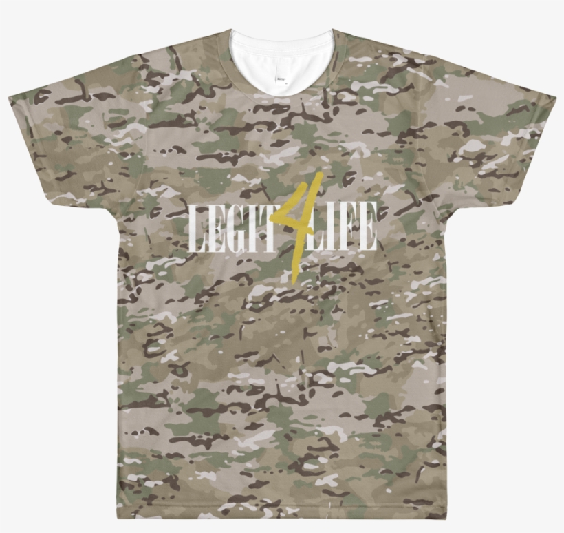 Legit 4 Life Camo T-shirt - Active Shirt, transparent png download