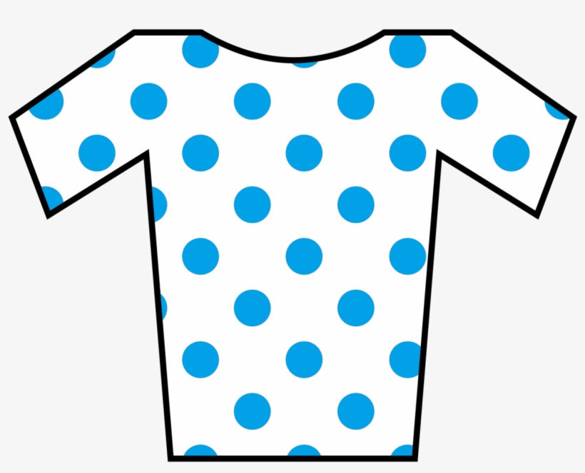 Jersey Blue Dot - Polka Dot Jersey, transparent png download