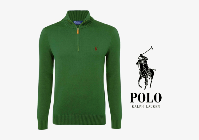 ~ralph Lauren Half Zip Custom Fit Olive Green Sweater - Polo Ralph Lauren, transparent png download