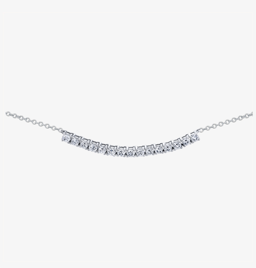Mini Diamond Tennis Necklace - Chain, transparent png download