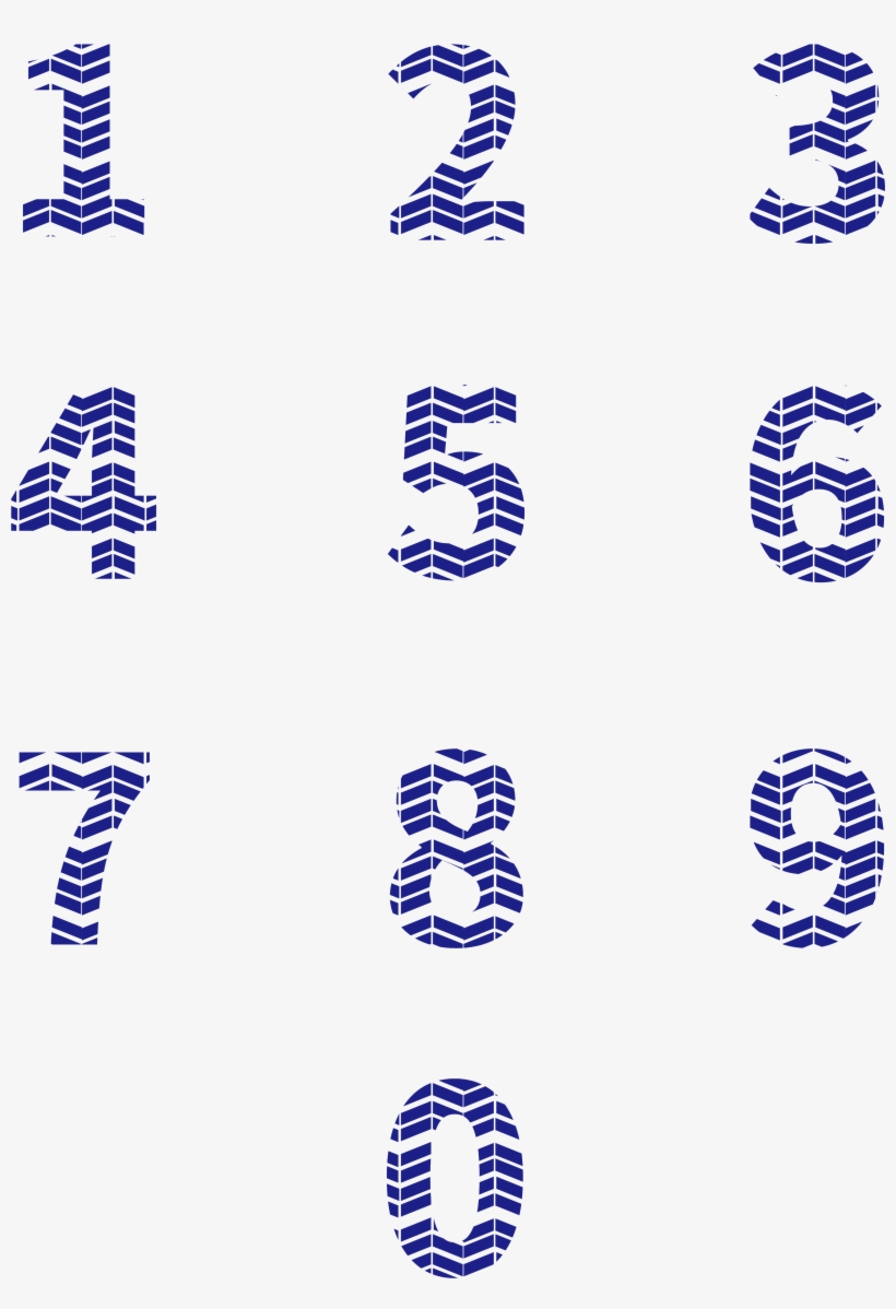 Arabic Numerals Creative Fonts Folding Stereo Png And - Circle, transparent png download