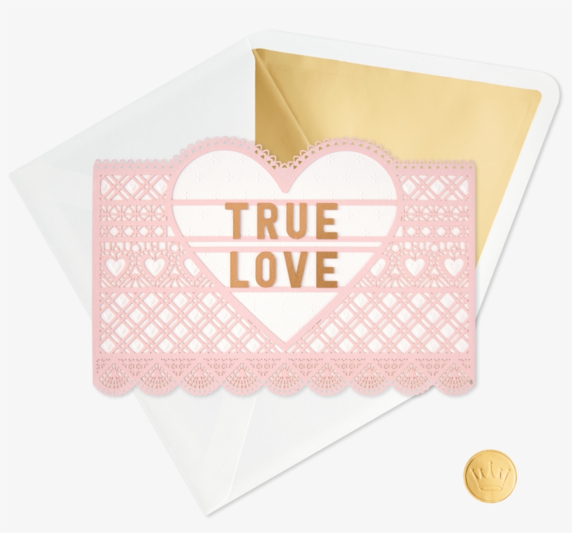 True Love Laser-cut Lace Valentine's Day - Envelope, transparent png download