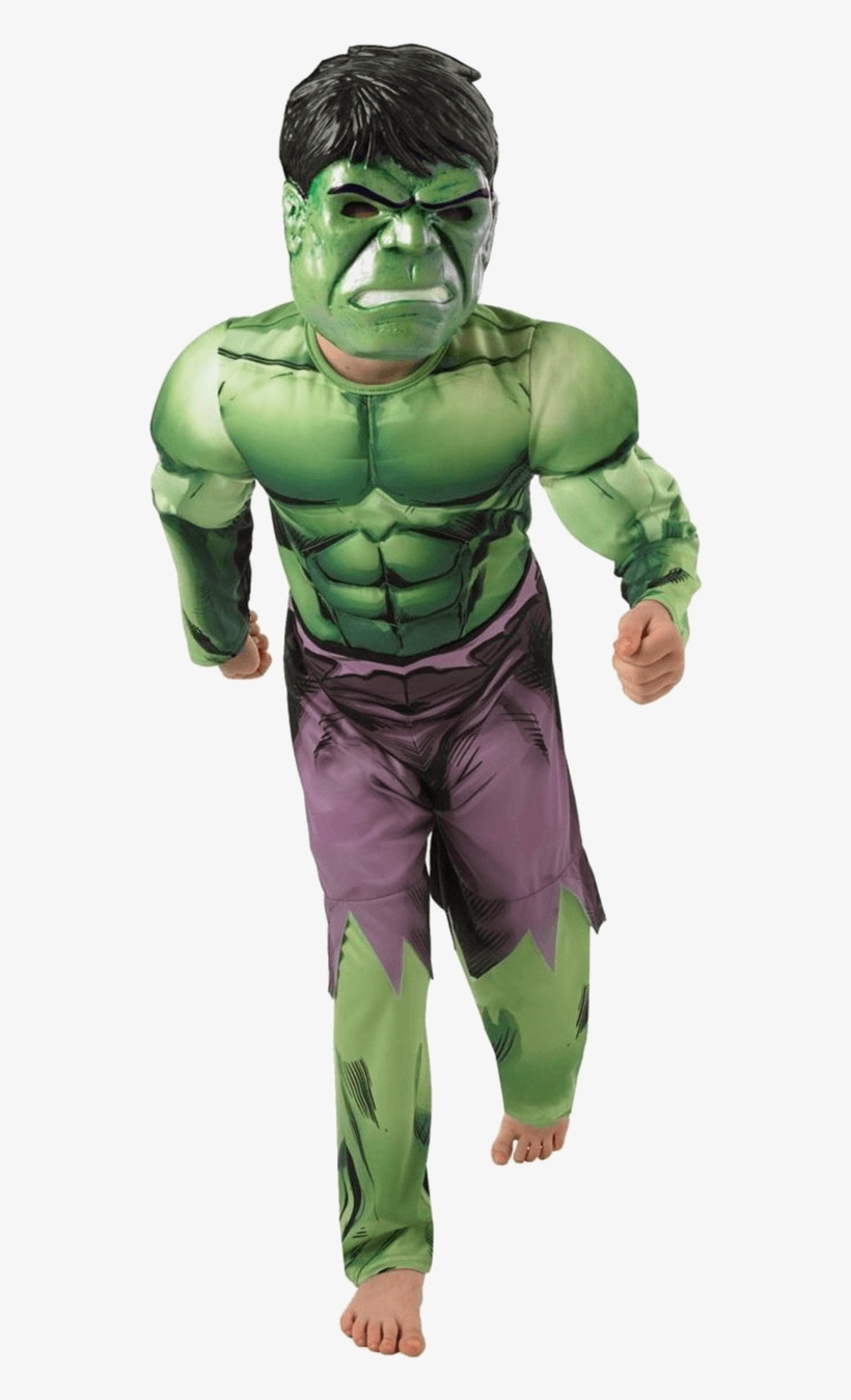 Child Avengers Deluxe Hulk Costume - Costume Hulk, transparent png download