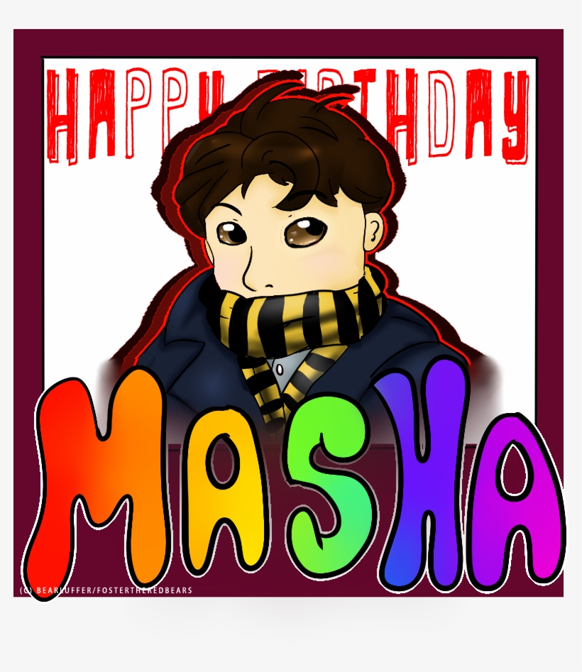 Happy Birthday Masha - Cartoon, transparent png download