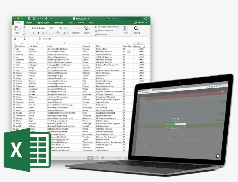 Import Csv And Scan Tickets - Netbook, transparent png download