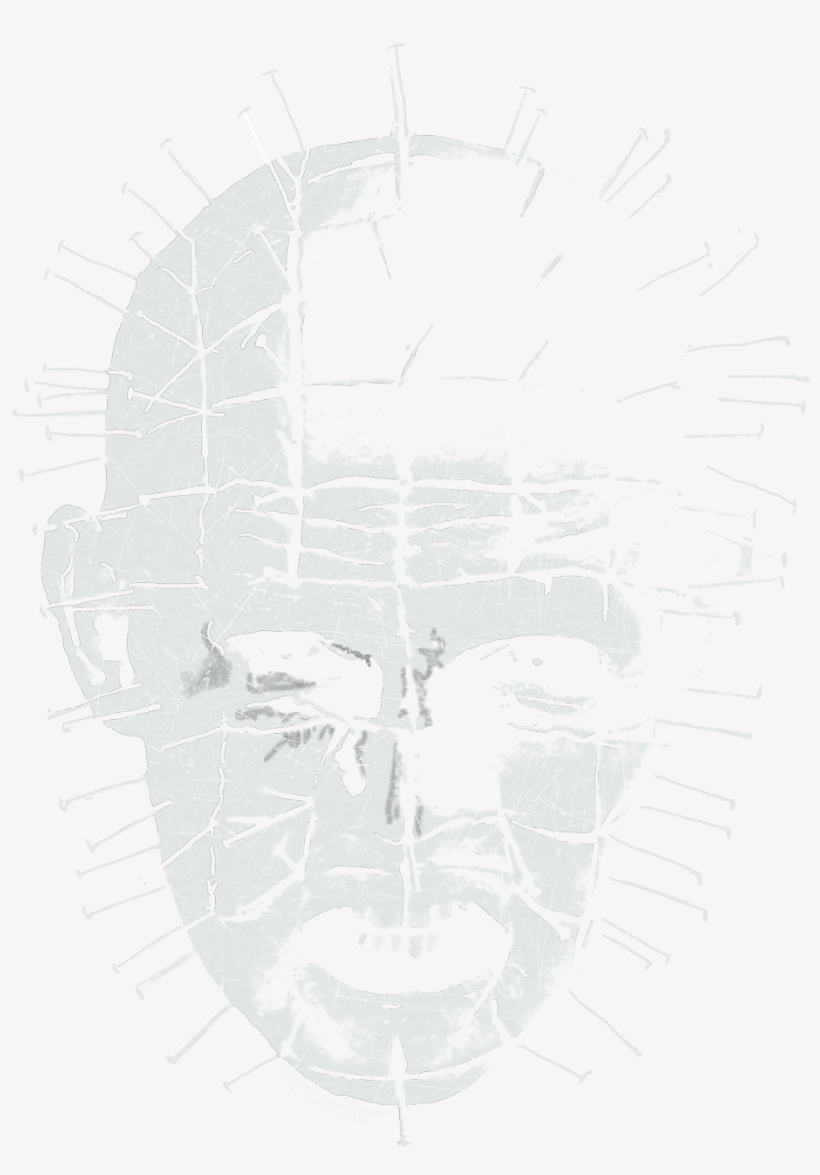 Hellraiser Pinhead Pullover Hoodie - Sketch, transparent png download