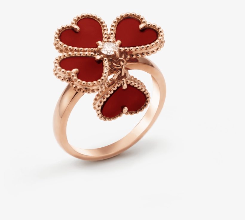 Sweet Alhambra Effeuillage Ring, transparent png download