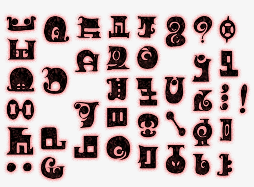 Click For Full Sized Image Runic Alphabet - Puella Magi Madoka Magica Runic, transparent png download