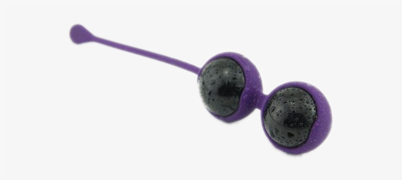 16cm Silicone Kegel Ball With Glass Ball - Bilberry, transparent png download