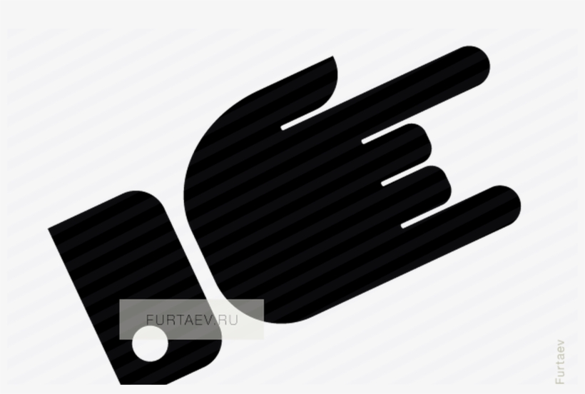 Rock Hand Vector Icon - Iron, transparent png download
