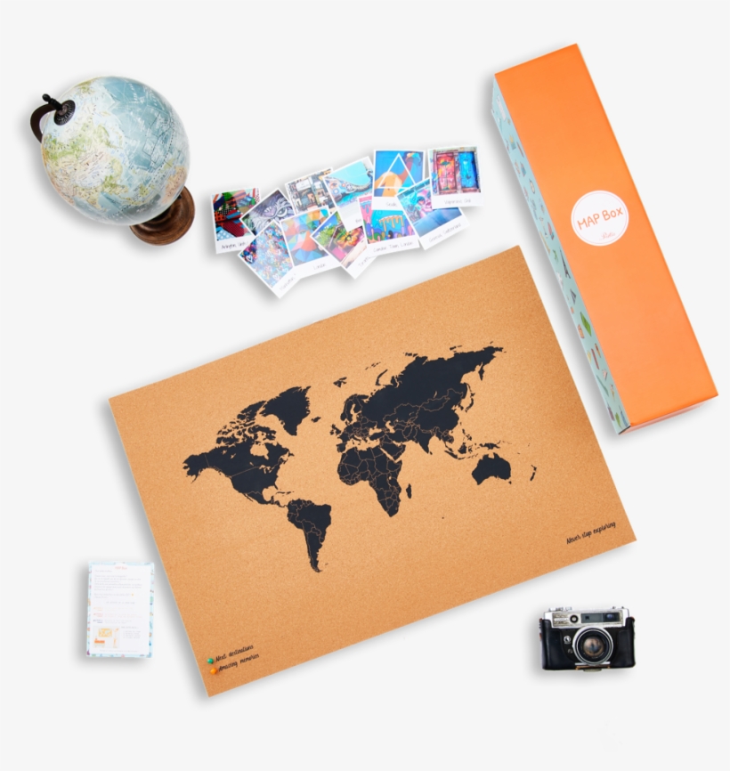 Ready For A World Photo Tour - World Map, transparent png download