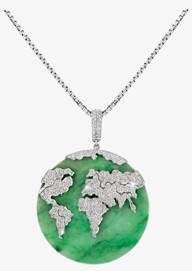 Conqueror Green Globe Pendant - Amee Philips Necklace Png, transparent png download